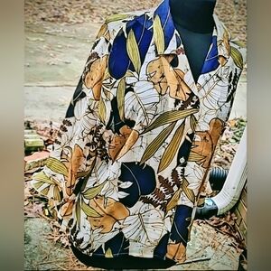 Alfred Dunner Light Weight Fall Inspired Button Up Blouse